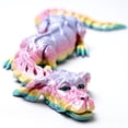 thumbnail image 5 of 3D Printed Doghead Dragon,Flexible Joint Animal lacertid Figurines,Realistic Eyes, Home Office Decor,Fidget Toy for Adults Teens Boy Festival Gifts, 5 of 10