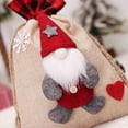 thumbnail image 3 of XZNGL Christmas Decorations Cartoon Drawstring Faceless Doll Candy Bag Forest Man Candy Bag, 3 of 4