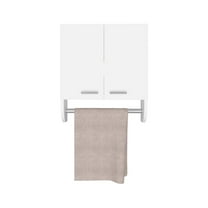 Depot E-Shop Huslia Medicine Cabinet with 2 Shelves and 2 Doors, White