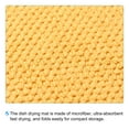 thumbnail image 4 of Dish Drying Mat, Ultra Absorbent Microfiber Dishes Drainer Mats for Kitchen Counter,Yellow, 4 of 5