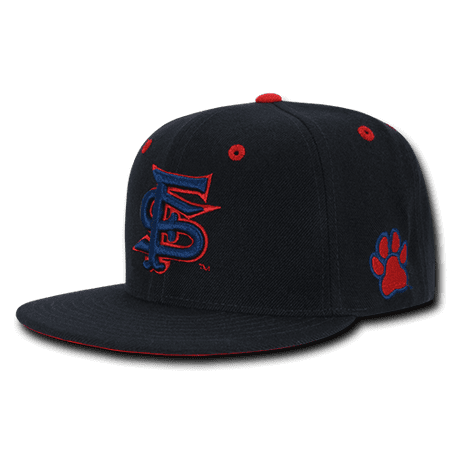 Flat Bill Baseball - NCAA Fresno State U Bulldogs Retro Flat Bill Accent Snapback Baseball Caps Hats