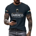thumbnail image 3 of Hello Darkness My Old Friend Graphic Crew Neck Short Sleeve T-Shirt for Men Casual Streetwear Tee, 3 of 5