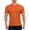 Orange, variant on Men's Short Sleeve Muscle Fit Quick Dry T-Shirts Workout Athletic Training Tee Crew Neck Moisture Wicking Lightweight Tech Top for Bodybuilding Fitness Running Sports