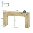 thumbnail image 4 of Danolapsi 47-Inch Long Console Table, Wooden Rectangular Sofa Table Behind The Couch, Industrial Entry Table Foyer Hallway Table, Farmhouse Entryway Tables for Bedroom, Living Room, 4 of 9