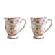 thumbnail image 2 of Kearding Taza de flores clásicas, tazas de cerámica para té y café, contenedor de avena para desayuno, tazas para cocina y oficina, regalo Type1 NO1, 2 of 6