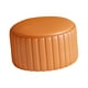 thumbnail image 4 of Taburete otomano redondo Reposapiés redondo Taburete estable Taburete decorativo Taburete bajo naranja, 4 of 9