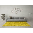 thumbnail image 3 of Ahgly Company Machine Washable Indoor Rectangle Persian Yellow Traditional Area Rugs, 4' x 6', 3 of 4