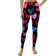 thumbnail image 5 of Fgvctg Romantic Valentines Day Leggings for Women Full Length Workout Leggings Cute Love Heart Print Athletic Outfits Plus Size Yoga Stretch High Waisted Thermal Joggers Clothing Watermelon Red 2XL, 5 of 6