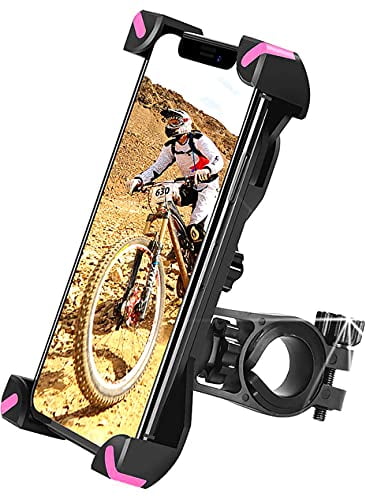 Phone Holder for Bike Motorcycles Stroller Shopping Cart Electric Scooter Indoor Treadmill Spin Bike Suit for All 4.0-6.8 Phone Devices Bike Phone Mount