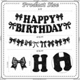 thumbnail image 2 of Cartel de cumpleaños RICHHHA con purpurina, lazo negro, decoración para fiestas, 2 of 8