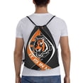 thumbnail image 2 of Bolsa clásica con cordón de los Bengals, plegable, para deportes, fitness, unisex, para viajes y deportes de playa, tamaño mediano, 2 of 8