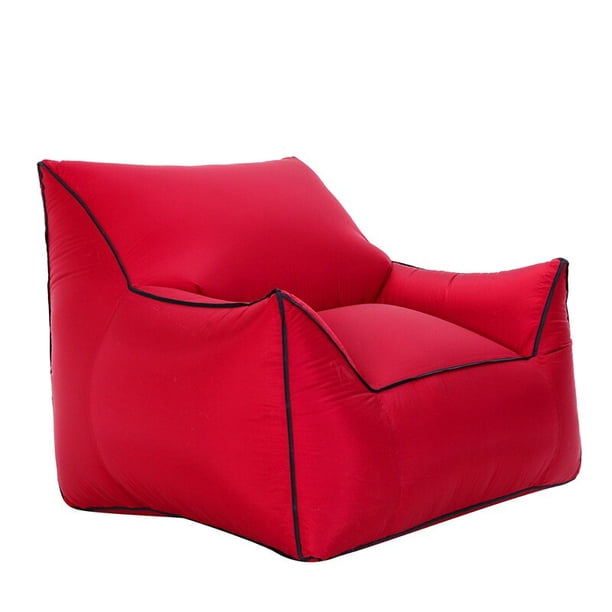 Sillón inflable para acampada, silla de aire para playa, tumbona plegable para piscina de verano