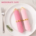 thumbnail image 6 of 100Pcs Scalloped Cocktail Napkin Folded 5 Inch Reusable Scalloped Party Paper Napkin with Gold Foil Accents for Wedding Engagement Baby Shower, 6 of 11