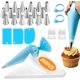 thumbnail image 1 of Kit de Reposteria y Pasteleria 232 Piezas | Incluye Mangas Pasteleras Reutilizable, 200 Mangas Desechables, 24 Boquillas y Accesorios | Para Decorar Pasteles, Cupcakes y Galletas (Estilo I), 1 of 4
