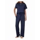thumbnail image 1 of Traje Deportivo Informal de Dos Piezas para Mujer, Ropa Deportiva de Viaje, Corta y Pierna . Traje Azul XL, 1 of 7