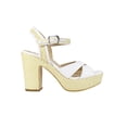 thumbnail image 2 of Sandalia de vestir Tacones Mujer Sintetico Blanco Leon 494062, 2 of 4