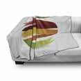 thumbnail image 3 of Fruit Soft Flannel Fleece Blanket, Abstract Colorful Stripes Fresh Apple Design Ecology Environment Themed Illustration, Cozy Plush for Indoor and Outdoor Use, 50" x 60", Multicolor, by Ambesonne, 3 of 6