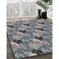 thumbnail image 2 of Ahgly Company Indoor Rectangle Patterned Gray Novelty Area Rugs, 6' x 9', 2 of 6