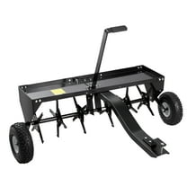 KFFKFF's 40-Inch Lawn Aerator, Attachable to Any Hitch, Equipped with Iron Spikes in Alternate Arrangement, Ideal for Aerating Gardens, Lawns, and Farms