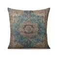 thumbnail image 2 of Boho Blue Carpet Pattern Linen Ethnic Design Farmhouse Throw Pillow Covers 18 X 18 Inch, Set Of 4, Linen Study Sofa Cushion Cover Indoor Living Room Home Decor, 2 of 7