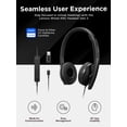 thumbnail image 2 of Auriculares con cable Lenovo ANC USB-C USB-A Zoom certificados, 2 of 6