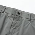 thumbnail image 4 of PIMSSY Men Casual Pants Straight Fit Comfortable Lightweight Elastic Waist With Zipper Pockets For Daily Wear Home Outdoor Hiking Spring Summer Fall Male Fashionable Solid Color Slacks, 4 of 7