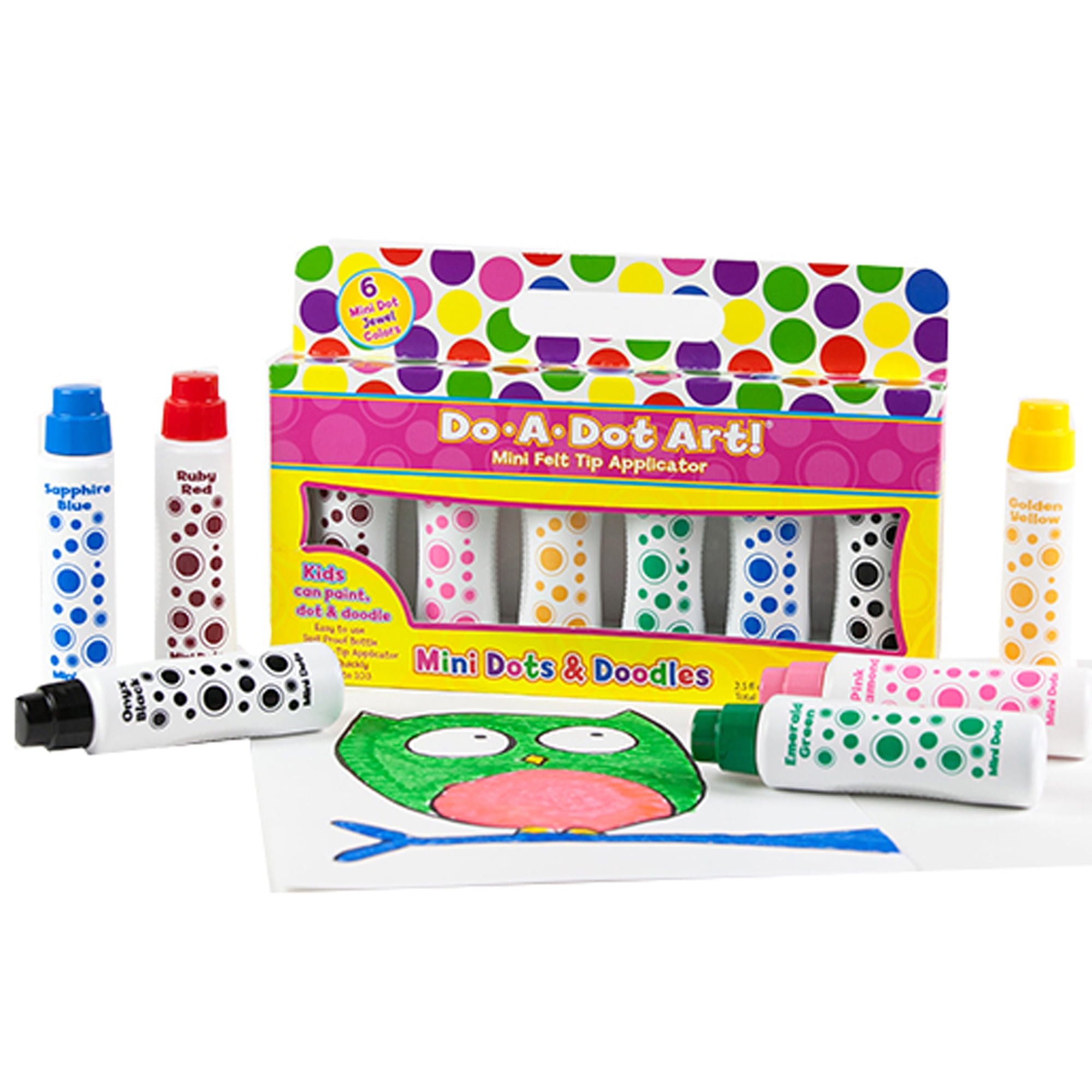 Do•A•Dot Art!™ Mini Jewel Tone Markers, 6 colors