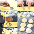 thumbnail image 4 of Outil de Fabrication de Raviolis en Acier Inoxydable, Ensemble de Tampons pour Raviolis, Ensemble de Roue à Pâtisserie, Ensemble de Coupe-Biscuits, Presse à Pâtes, Trousse d'Accessoires de Cuisine, Triangle, 4 of 9
