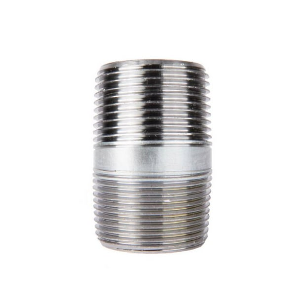 Nipple STZ Industries, acero galvanizado, 2 cm de largo y 1,5 pulgadas de profundidad MIP