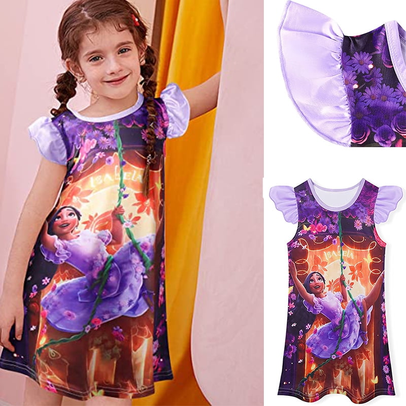 Encanto Costume Cosplay Princess Dress up for Kids Fancy Dress Cartoon Family Outfit Encanto Costume Cosplay Princess Dress up for Kids Fancy Dress Cartoon Family Outfit