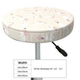 thumbnail image 4 of Haiem Beautiful Rabbit Cushion Round Bar Chair Seat Cover Bar Chair Cushion Covers Elastic Washable Bar Chair Cover,Protects from Scratches and Stains-12 inch, 4 of 7