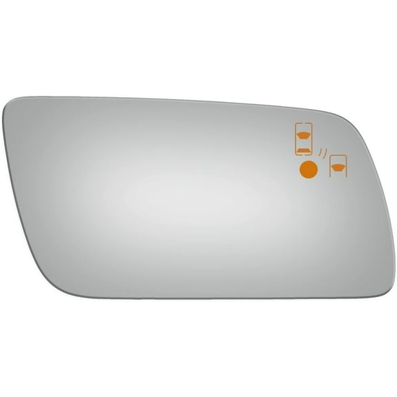 Convex Passenger Side Replacement Mirror Glass for 2012-2019 Ford Flex 5714BC W/O Baking Plate