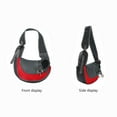 thumbnail image 5 of Portador de cabestrillo para perros para mascotas Malla transpirable Bolsa de viaje segura para perros Correa para gatos Cachorro de manos libres para perros que viajan al aire libre Rojo, 5 of 5