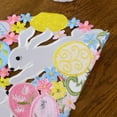 thumbnail image 6 of Twfbrm Easter Bunny Placemats, 14 inch Cutwork Embroidered Floral Rabbit and Eggs Round Place Mats, Colorful Decorative Bunny Doilies Spring Table Mats Easter Decorations for Party Kitchen Dining, 6 of 6
