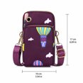 thumbnail image 3 of Clossjun Womens Small Crossbody bags Lightweight Cell Phone Bags Adjustable Belt Daily Wear Waist Bags For Work Out Back To School Blue, 3 of 5