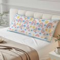 thumbnail image 4 of Rainbow Sunshine Body Pillow Cover 20 x 54 Inch Decorative Pillow Cover Rainy Cute Blue Border Lumbar Pillowcase Seasonal Rectangle Cushion Case for Couch Sofa Bed Living Room, 4 of 9