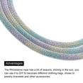 thumbnail image 3 of 6mm x 120cm Rhinestone Tube Rope Bling Crystal String for DIY Sweaters White Mesh Purple Yellow Green Diamonds, 3 of 6
