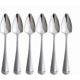 thumbnail image 1 of 6-Piece Stainless Steel Grapefruit Spoon Set, Food Grade Dessert Utensils with Serrated Edge, Mirror Finish Fruit Spoons for Dining, 1 of 4