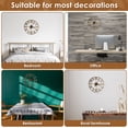 thumbnail image 6 of Adifare Large Wall Clock 16in Round Silent Wall Clocks Non Ticking Battery Operated Wall Clock Vintage Rustic Iron Wall Clock Decorative Clock for Home Office Decoration, 6 of 7