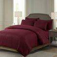 thumbnail image 2 of Chezmoi Collection Liam 7-Piece Burgundy Bed in a Bag Queen Comforter Set with Sheets Medallion Embossed Bedding Set, 2 of 9