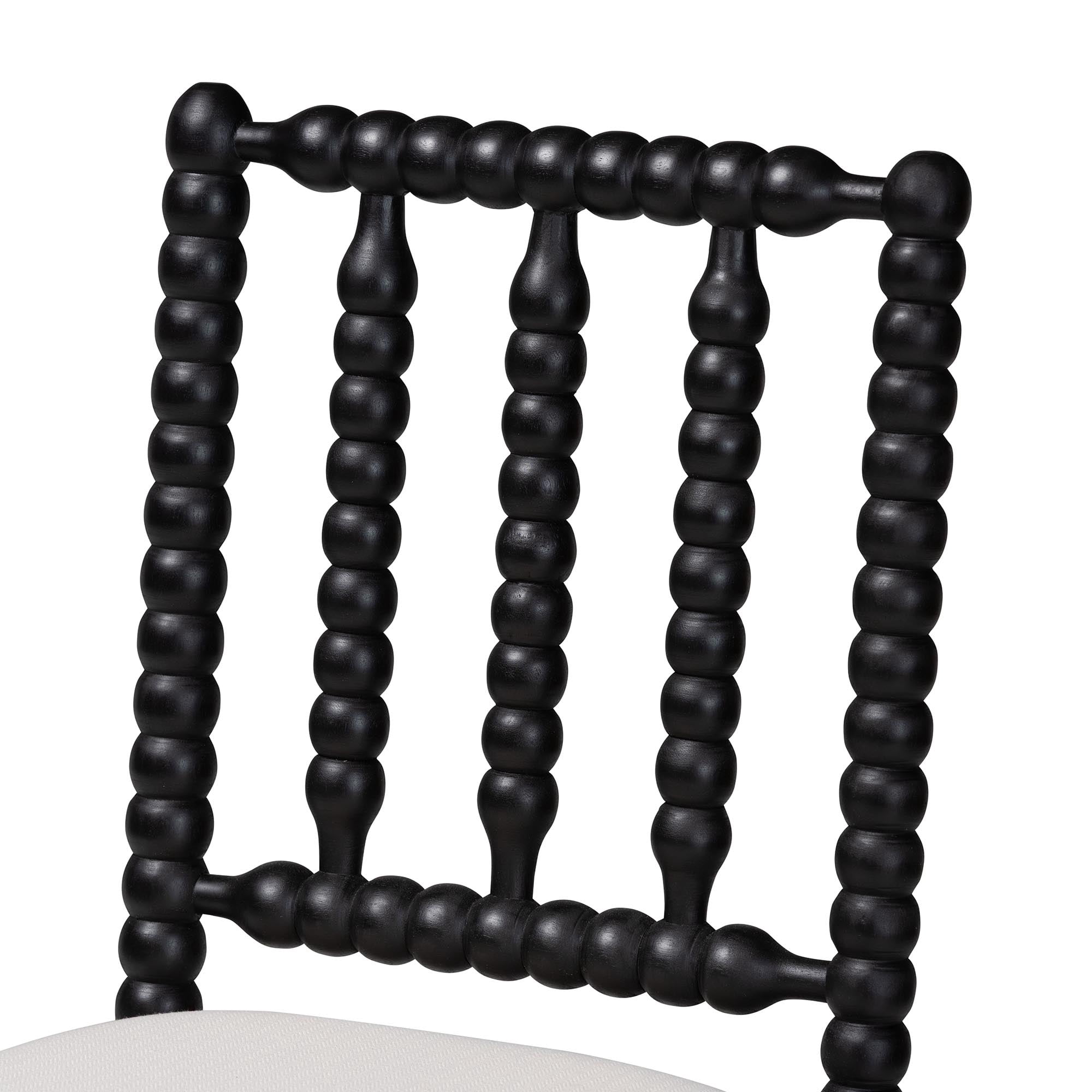 bali & pari Deya Traditional Counter Stool, Counter Height, Black