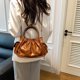 thumbnail image 5 of Bolso Nube Hombro Plisado Mano Media PU Color Sólido para Mujer, 5 of 9