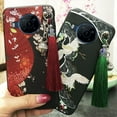 thumbnail image 5 of LYM-Phone Case For Nokia X100, TPU Waterproof Back Cover Bell Dirt-resistant Chinese Style Shockproof Protective Anti-knock Silicone Anti-dust Tassel Soft case Durable, 5 of 9