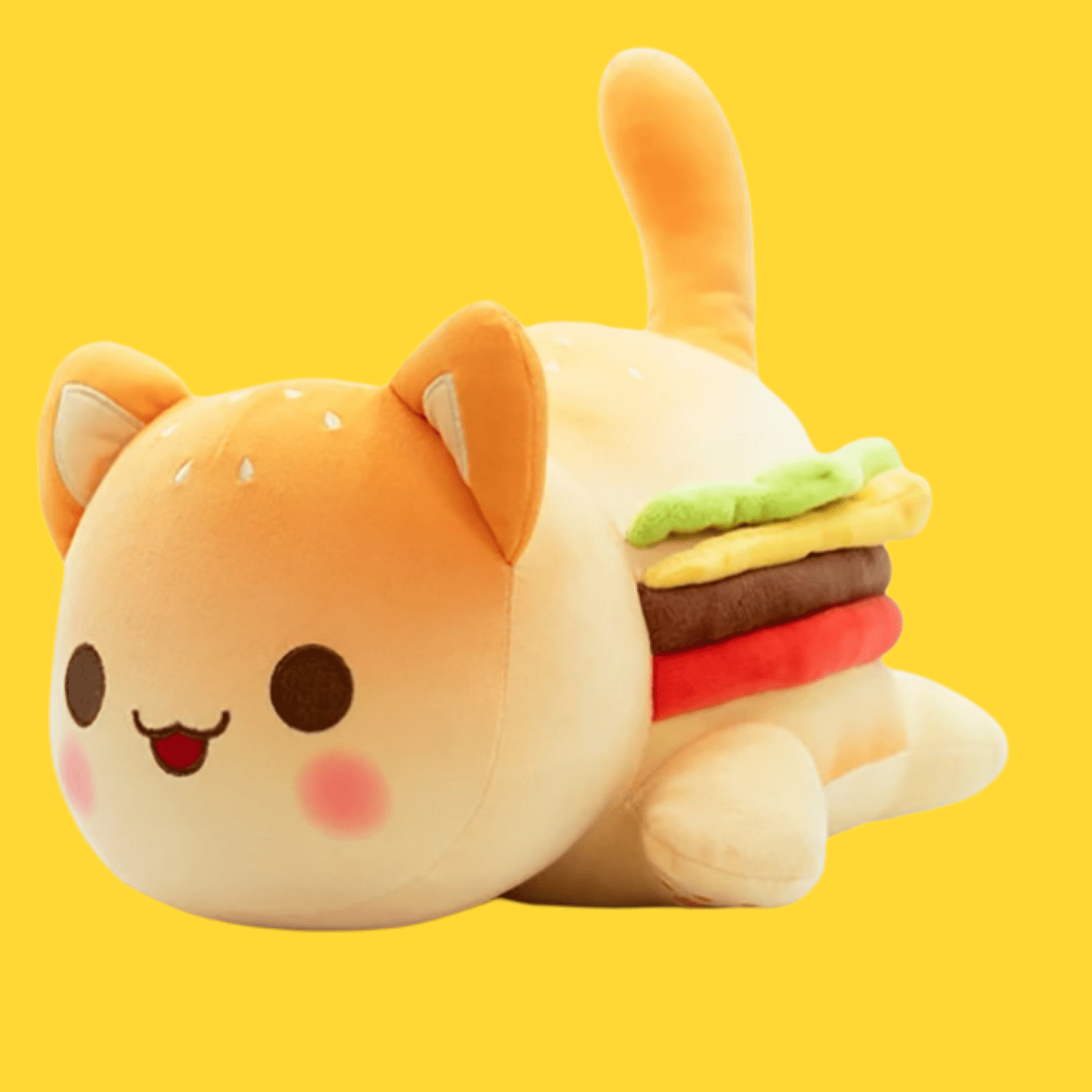 Cheeseburger cat plush hotsell