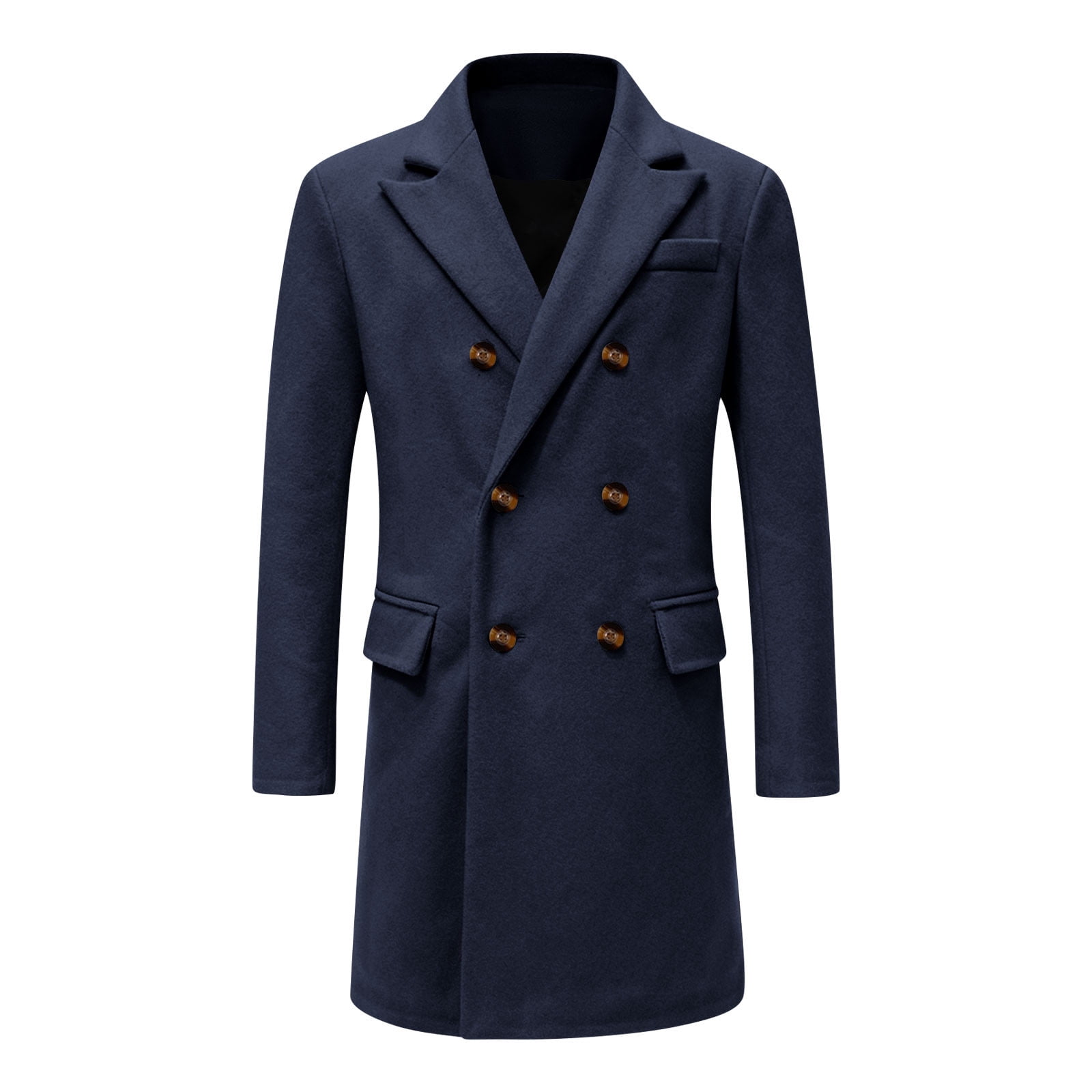 UQJfacai Boys Double Breasted Pea Coat Kids Winter Warm Casual