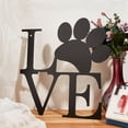 thumbnail image 4 of Love with Paw Print Wall Decor 11x11Inch Dog Paw Love Wall Decor Black Laser Cut Sign Metal Valentines Day Decor, 4 of 6