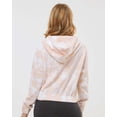 thumbnail image 3 of MV Sport Women's Sueded Fleece Tie-Dyed Crop Hooded Sweatshirt, 3 of 5