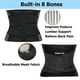 thumbnail image 4 of Faja lumbar TESETON para hombres y mujeres, alivio del dolor lumbar, hernia discal, ciática y escoliosis. Malla transpirable, soporte lumbar con 8 huesos reforzados. Talla 02, color negro-S., 4 of 5