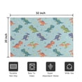 thumbnail image 5 of LightBlue Cartoon Dinosaurs Geometric Pattern Door Rugs,Washable Non Slip Door Mats Indoor,Decorative Door Mats,Entry Mat Indoor for Entrance,Bedroom,Kitchen,Bathroom,20"x32", 5 of 6