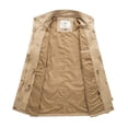 thumbnail image 4 of WenVen Women's Spring Cotton Anorak Jacket Light Long Sleeve Utility Coat Khaki L, 4 of 9